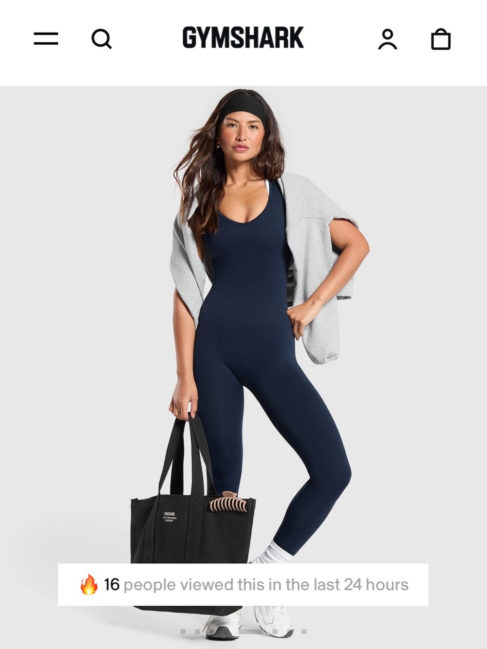 Gymshark black EVERYDAY SEAMLESS ALL IN ONE unitard/ bodysuit